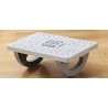 Repose-pieds ergonomique pivotant, design ergonomique avec fonction de massage des pieds, support de pied pouvant être utilisé